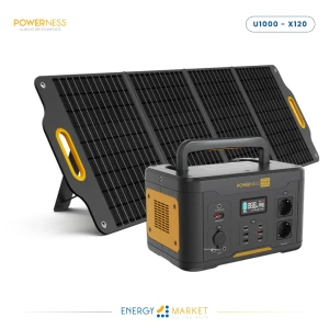 Station d'énergie Portable Hiker U1000 + Panneau Solaire Portable SolarX S120